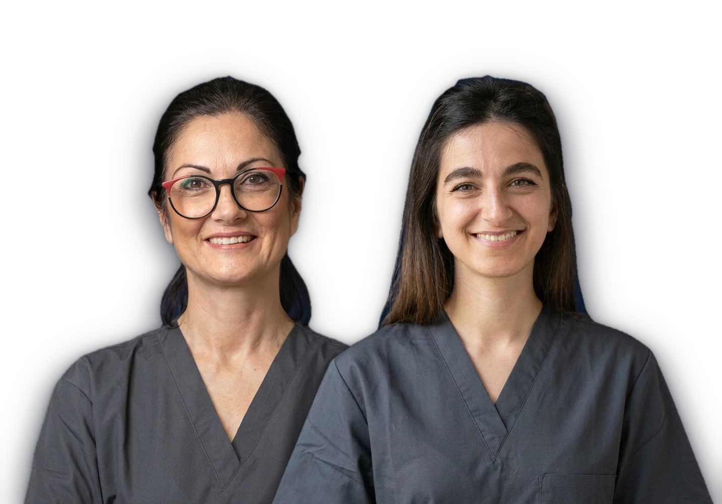 Dott.ssa Erika Schioppa e un collega — Studi Dentistici Adamanti