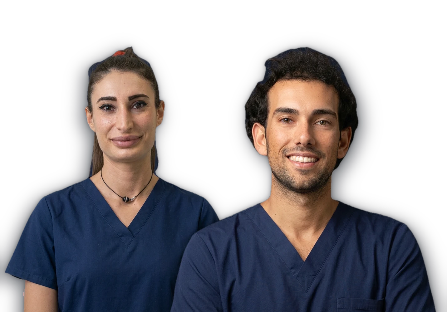 Dott.ssa Linda Da Mommio e un collega — Studi Dentistici Adamanti