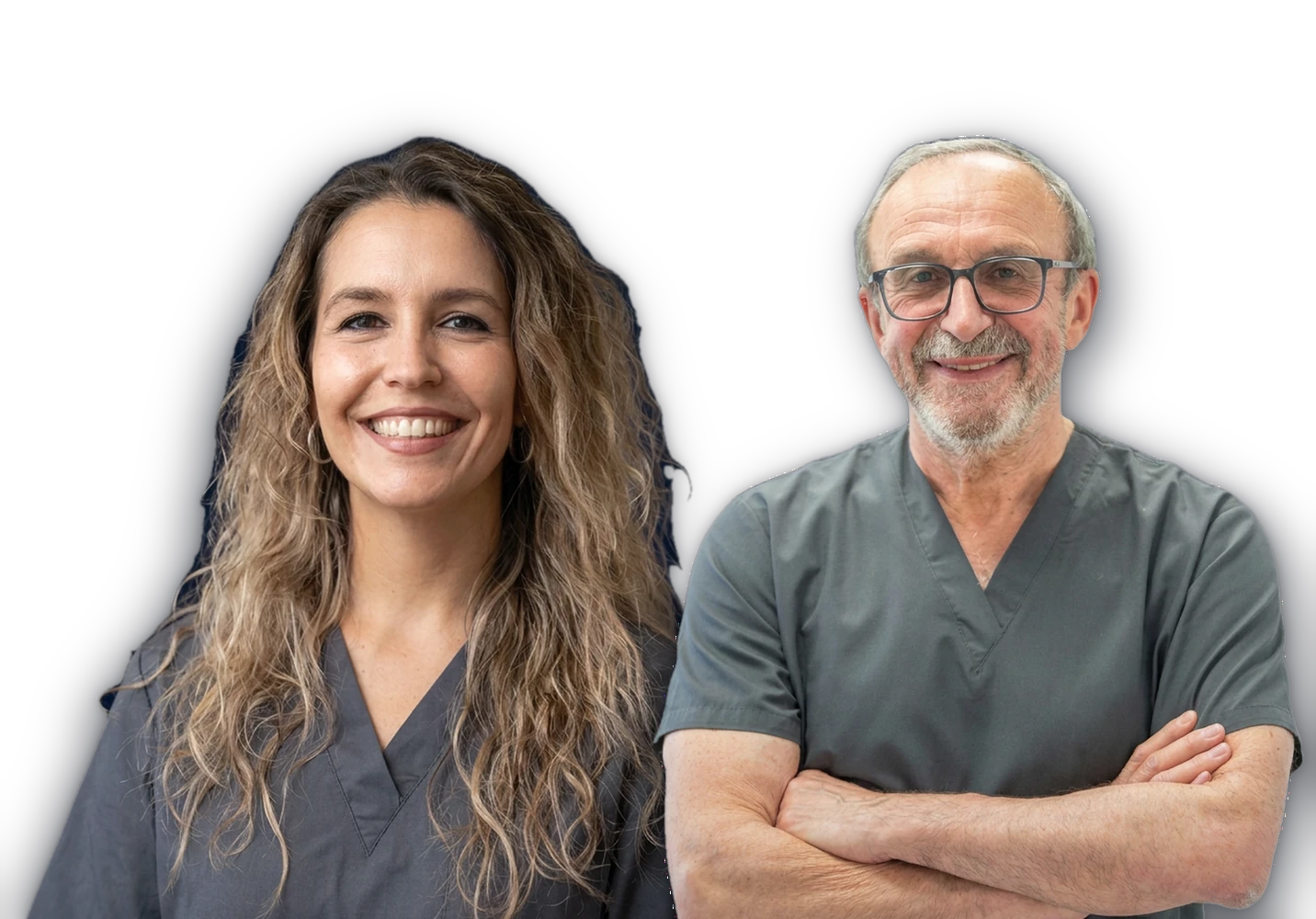 Dott.ssa Giulia Sofia Profeti e un collega — Studi Dentistici Adamanti