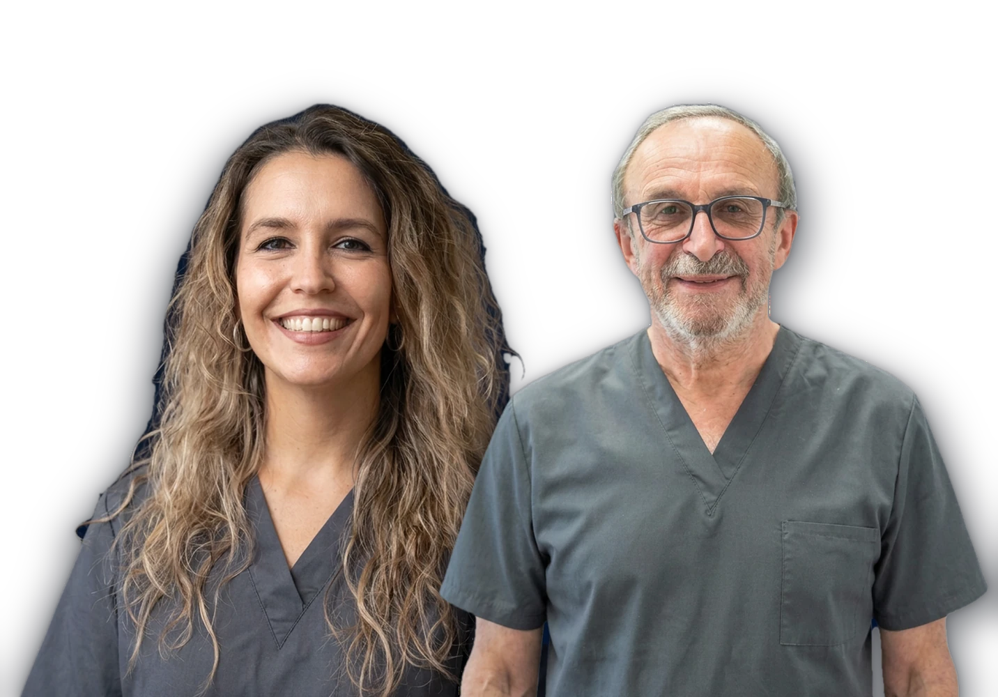 Dott.ssa Giulia Sofia Profeti e un collega — Studi Dentistici Adamanti