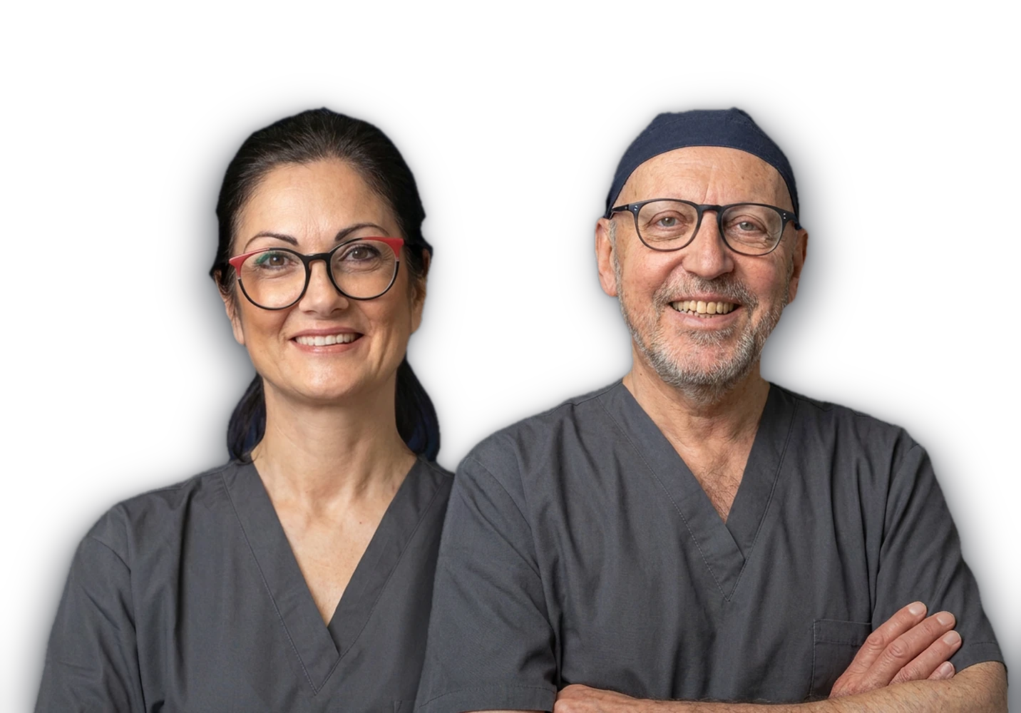 Dott.ssa Erika Schioppa e un collega — Studi Dentistici Adamanti