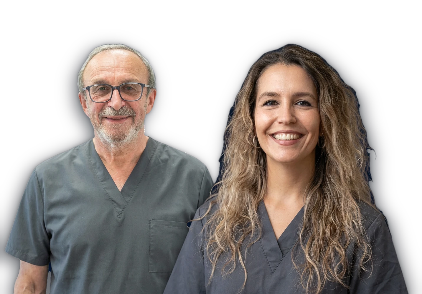 I medici dello studio e un collega — Studi Dentistici Adamanti